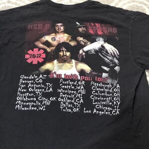 Red Hot Chili Peppers Tour T-Shirt Size XL I’m With You Black 2012 Shirt Sleeve